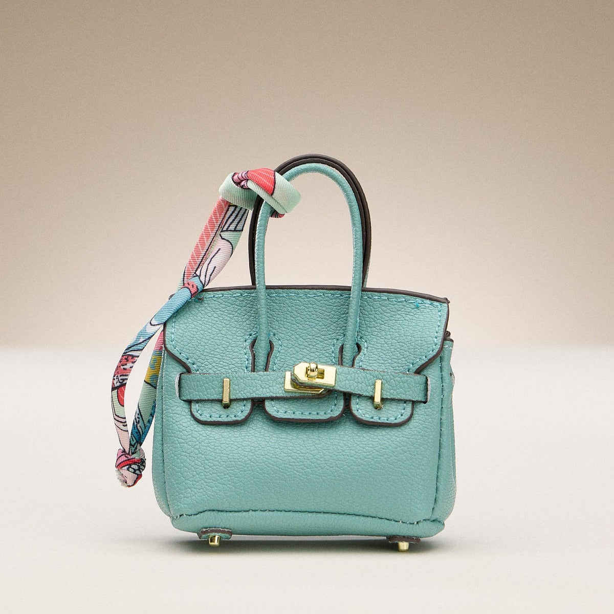 Hermes-inspired leather bag for AirPods case