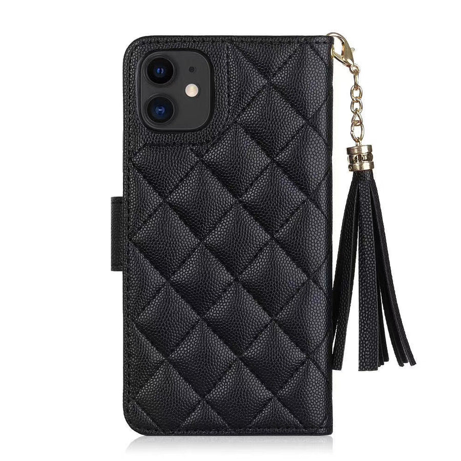 Louis Vuitton-inspired phone bag case for iPhone with card holder