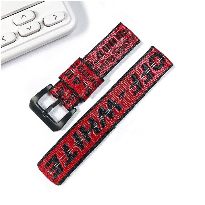 Fendi-inspired graphic print Apple Watch band