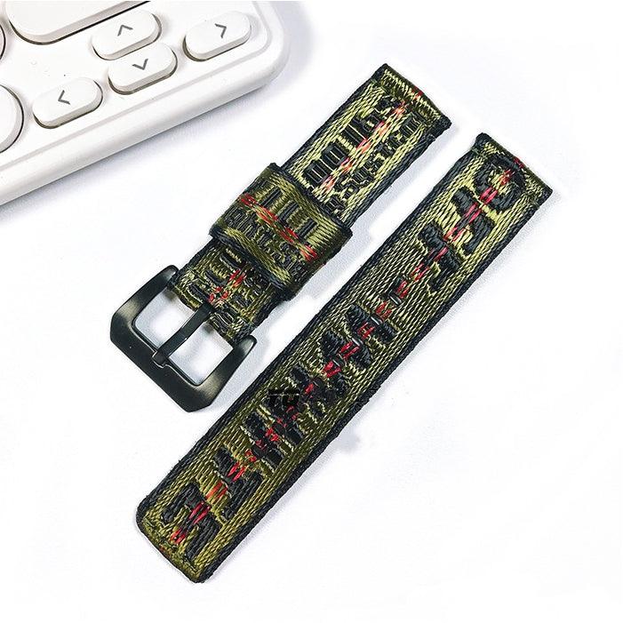 Fendi-inspired graphic print Apple Watch band