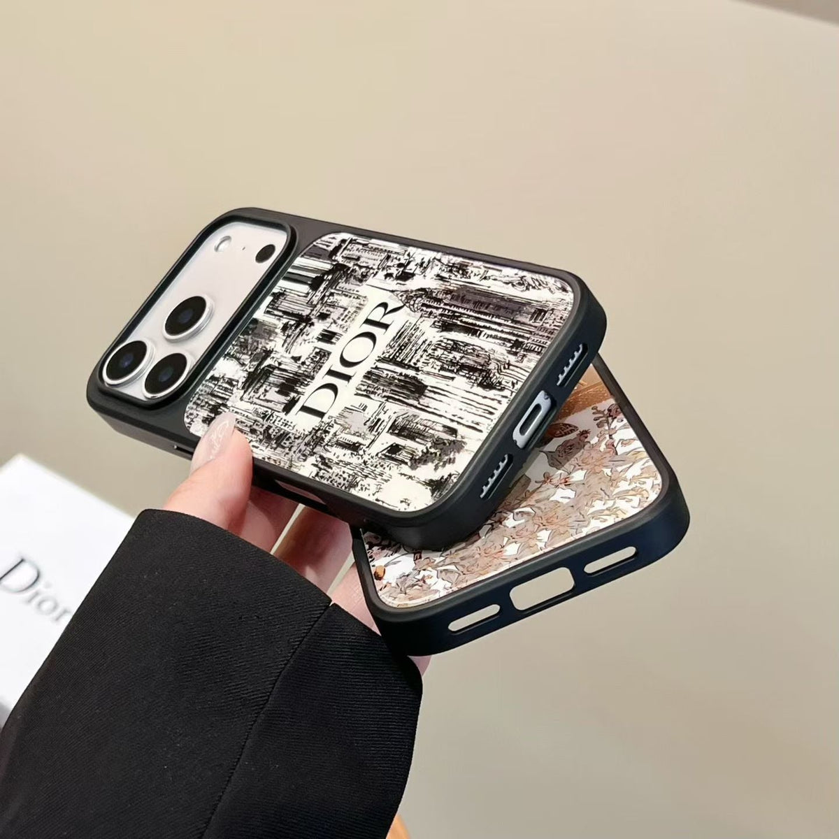 Dior-inspired phone case for iPhone 17 / 16 / 15 / 14 / 13
