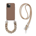 iPhone case with chain and shoulder strap