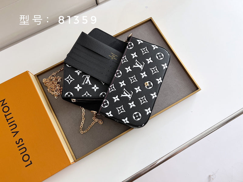 Wallet leather Shoulder Bags- High Quality with box