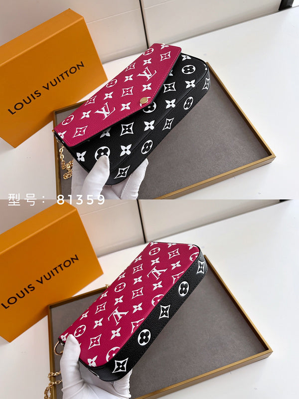Wallet leather Shoulder Bags- High Quality with box