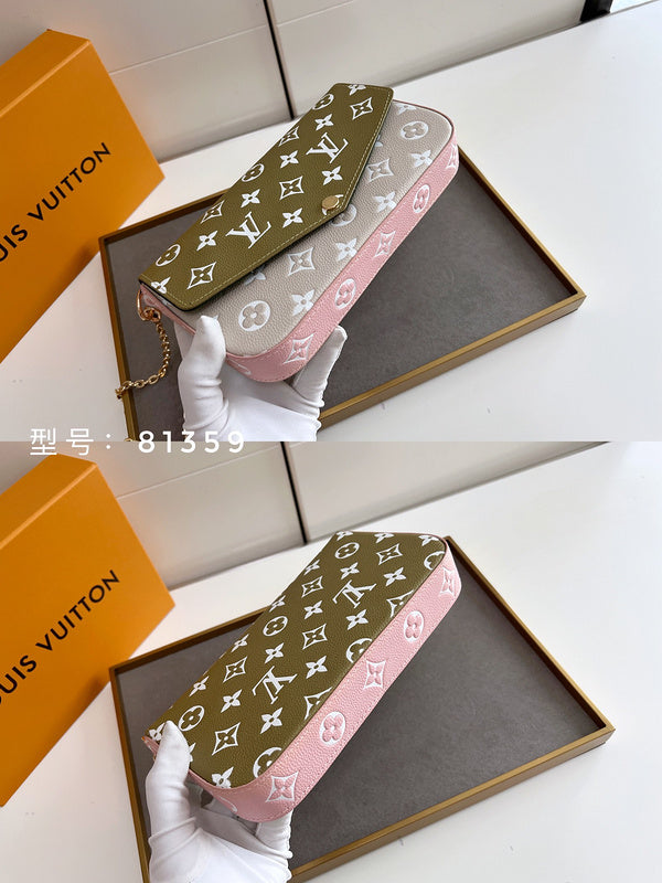 Wallet leather Shoulder Bags- High Quality with box