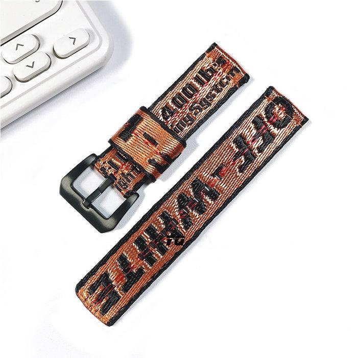 Fendi-inspired graphic print Apple Watch band