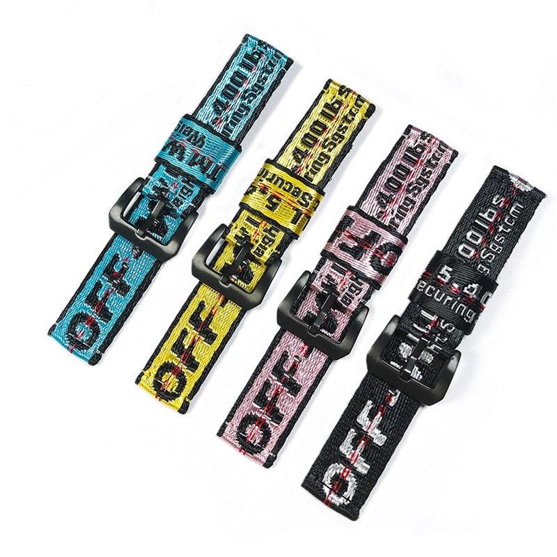 Fendi-inspired graphic print Apple Watch band