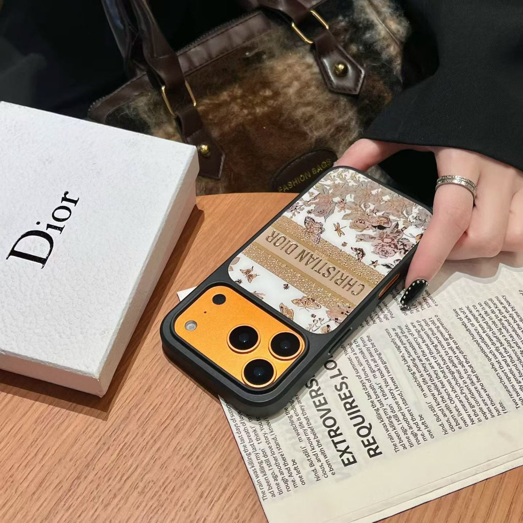 Dior-inspired phone case for iPhone 17 / 16 / 15 / 14 / 13