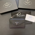 Prada-inspired envelope zip card holder with clip