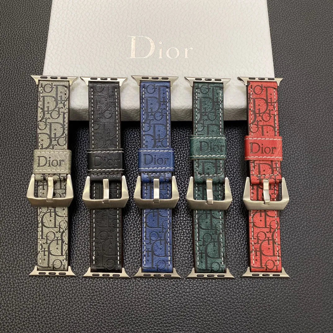 Dior-inspired all-over pattern Apple Watch band