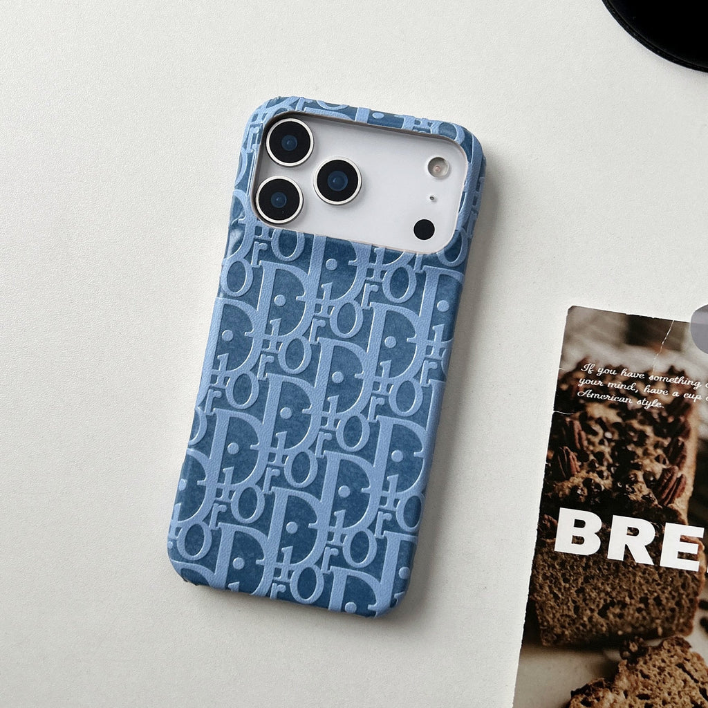 Dior-inspired bright all-over pattern case for iPhone 17 Pro Max