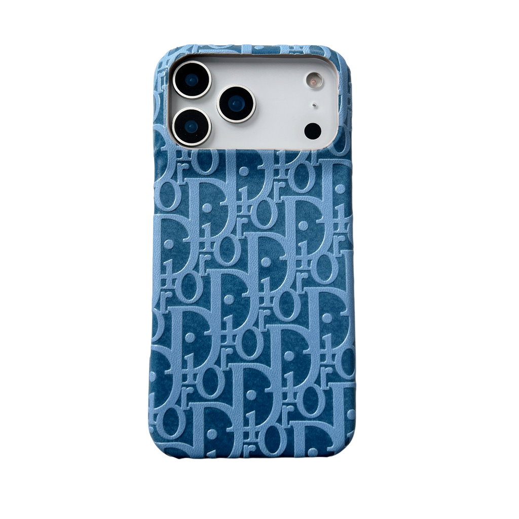 Dior-inspired bright all-over pattern case for iPhone 17 Pro Max