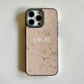 Dior-inspired botanical texture iPhone 16 Pro case