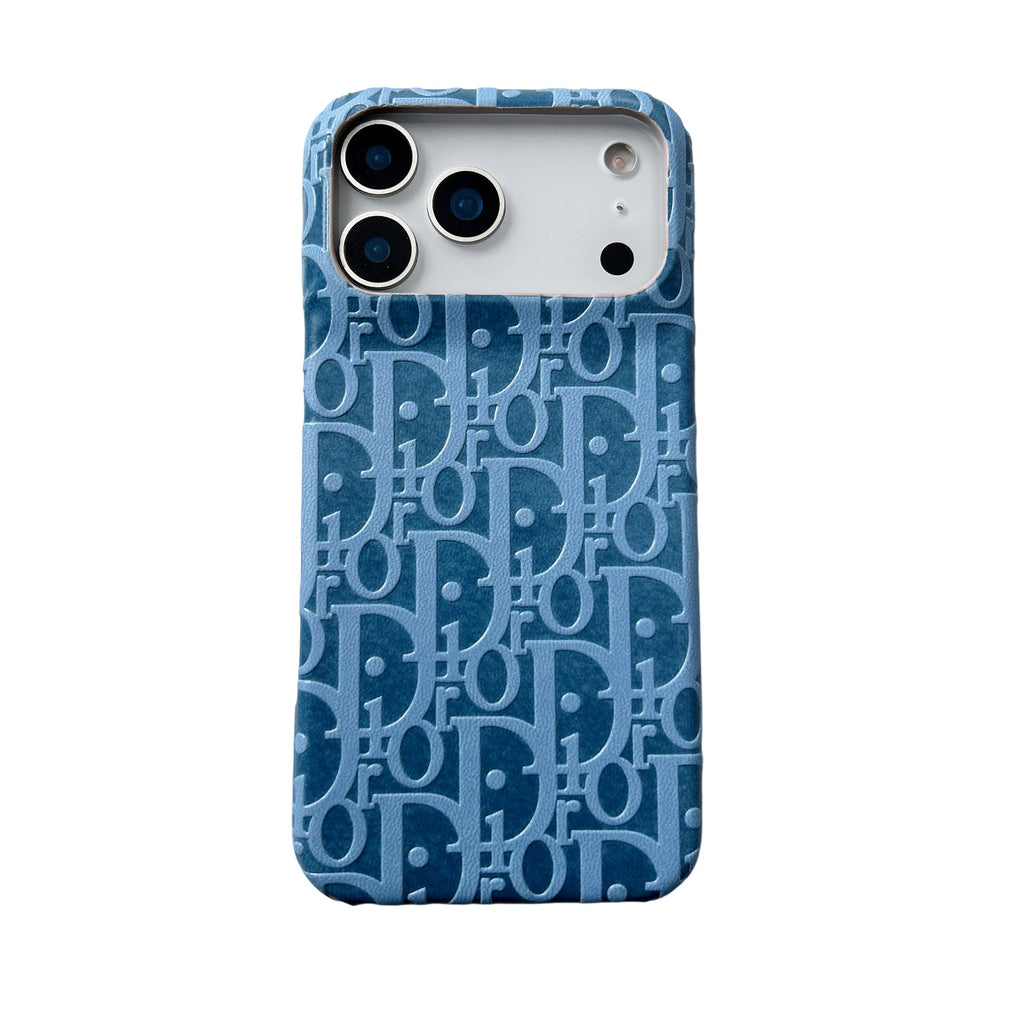 Dior-inspired bright all-over pattern case for iPhone 17 Pro Max