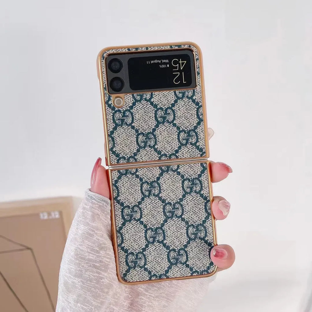 Louis Vuitton-inspired monogram wallet case for Galaxy z fold 3