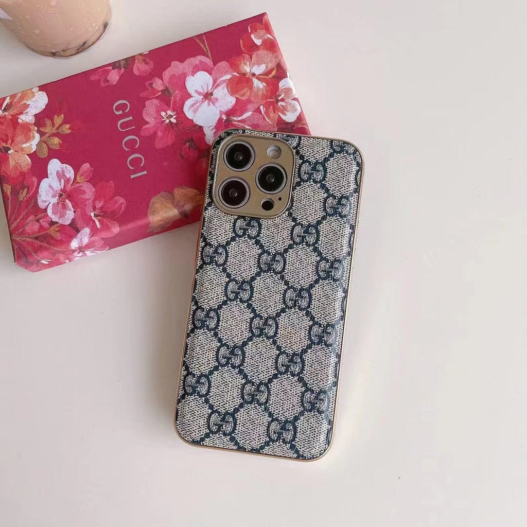 Gucci-inspired monogram case for iPhone 16 Pro Max