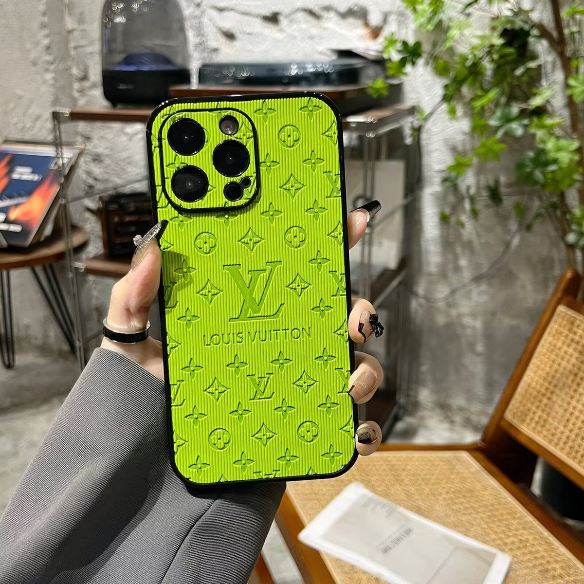 Louis Vuitton-inspired pink monogram iPhone case