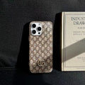 Gucci-inspired fine monogram iPhone 16 Pro case