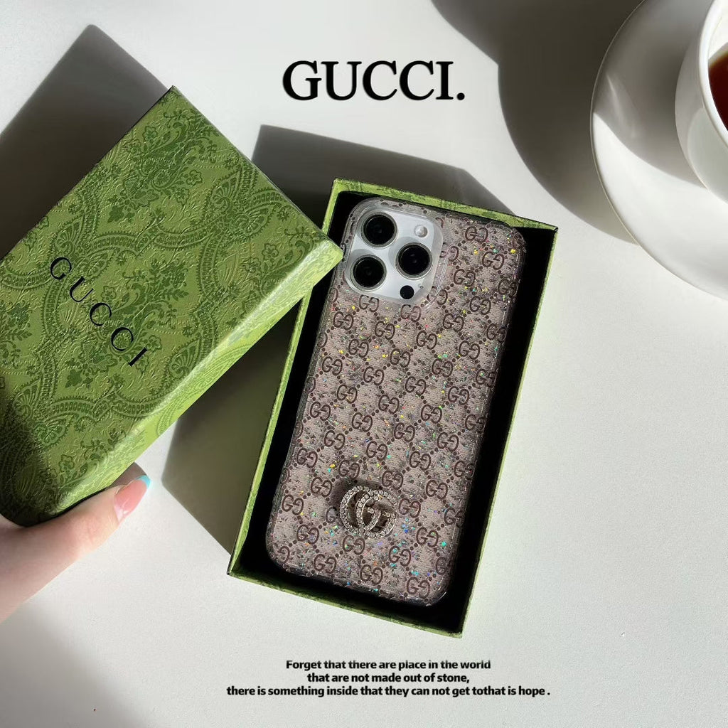 Gucci-inspired fine monogram iPhone 16 Pro case