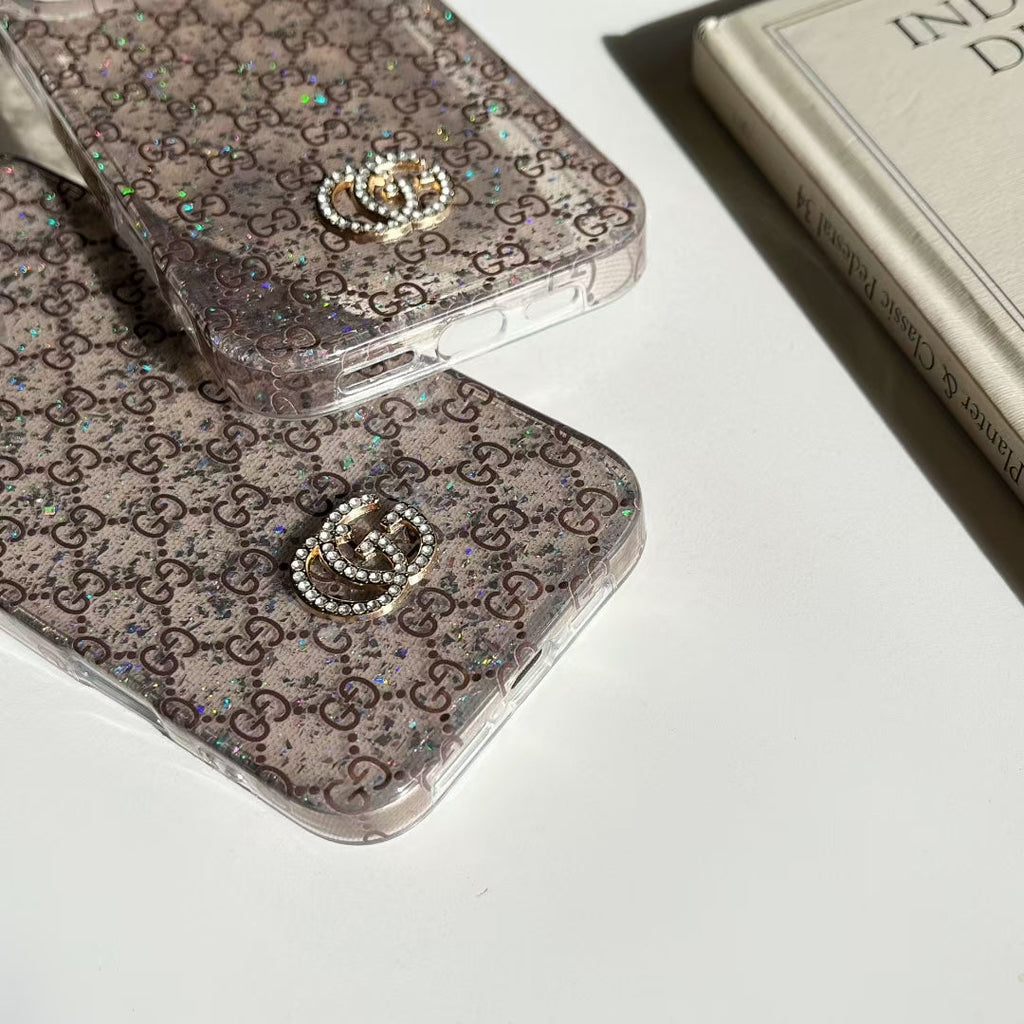 Gucci-inspired fine monogram iPhone 16 Pro case