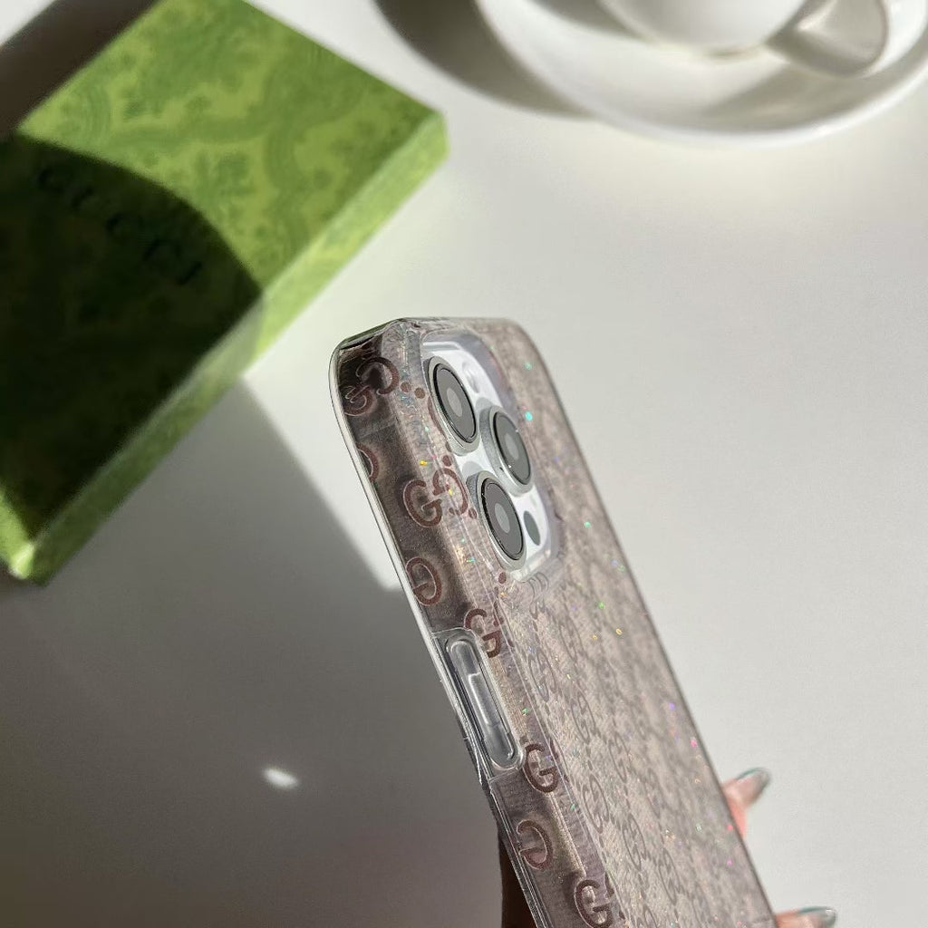Gucci-inspired fine monogram iPhone 16 Pro case