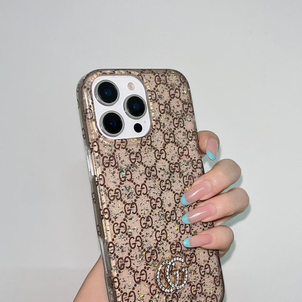 Gucci-inspired fine monogram iPhone 16 Pro case