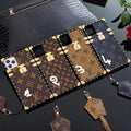 Louis Vuitton-inspired monogram trunk-style phone case