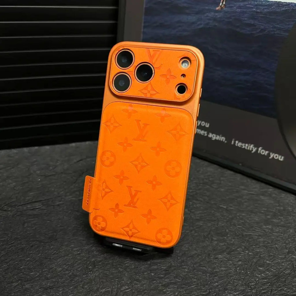 Louis Vuitton-inspired microfiber leather monogram iPhone case