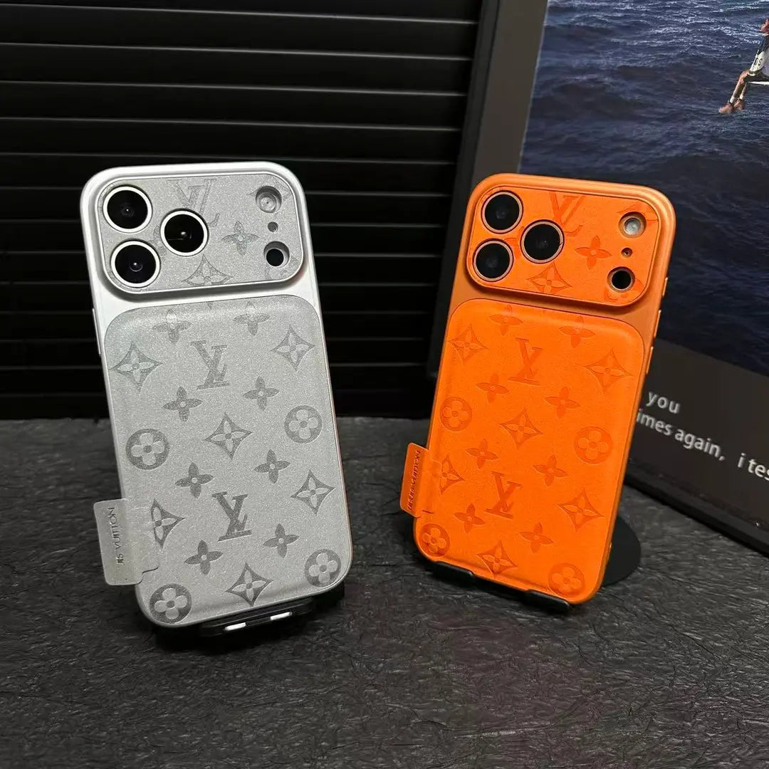 Louis Vuitton-inspired microfiber leather monogram iPhone case