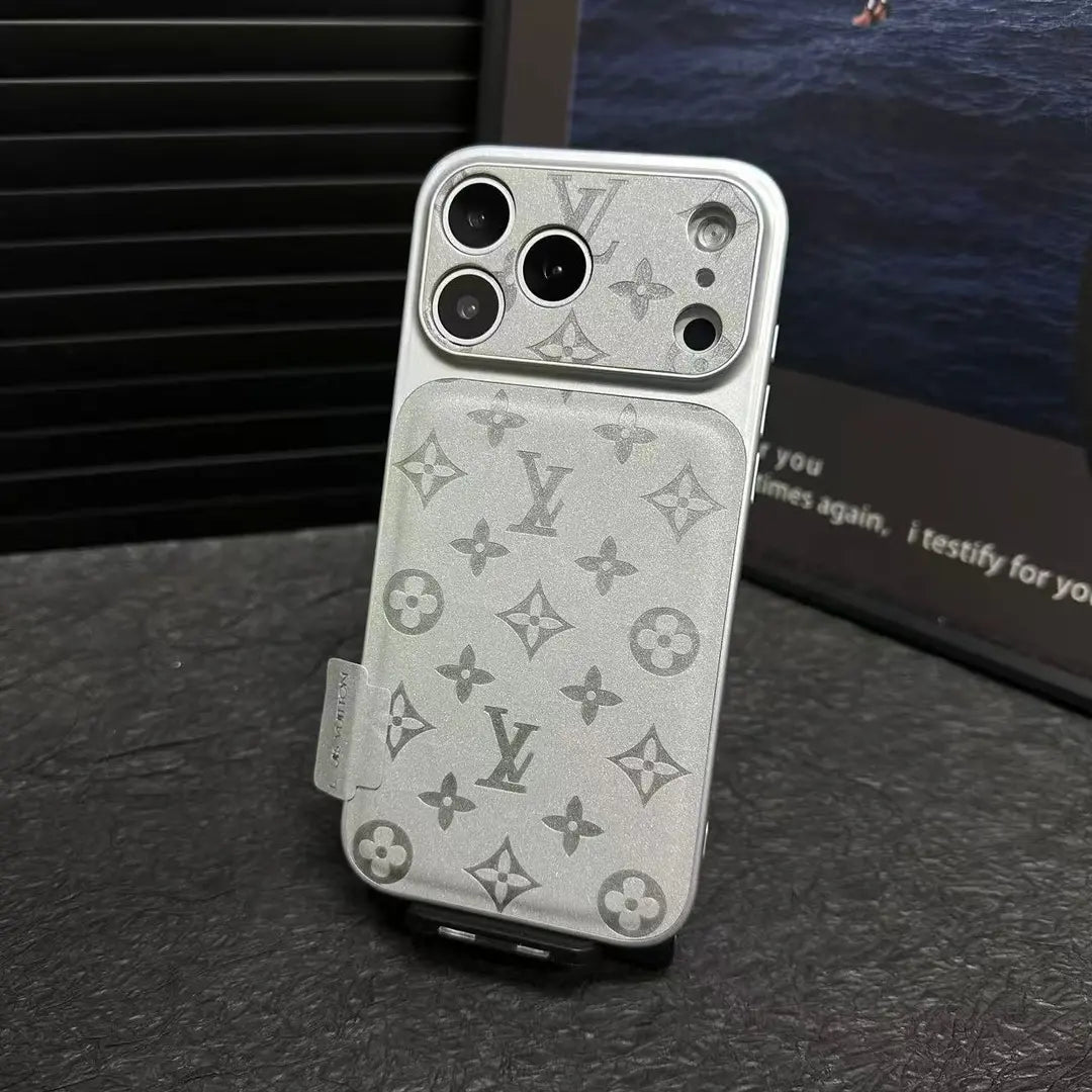 Louis Vuitton-inspired microfiber leather monogram iPhone case