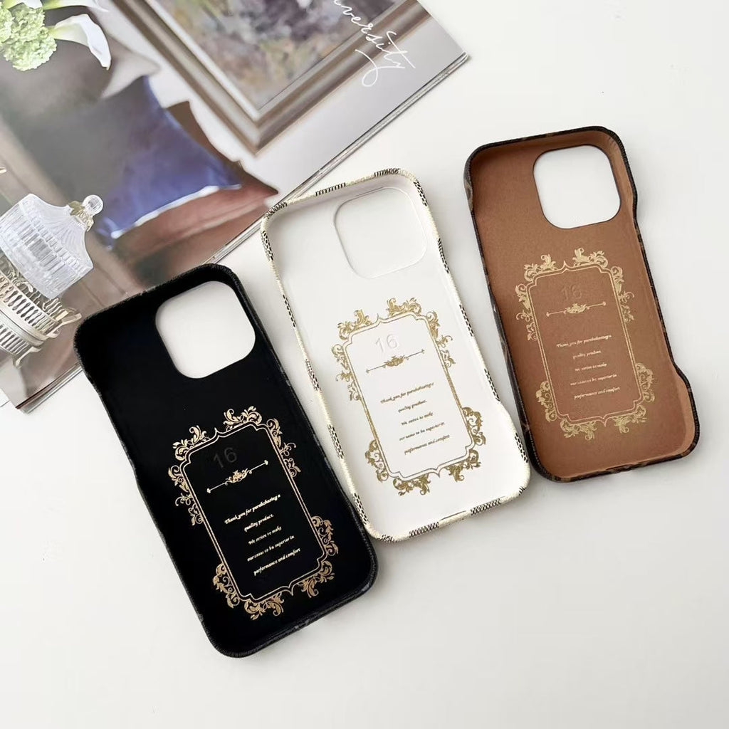 Louis Vuitton-inspired monogram iPhone 16 case with wallet card holder
