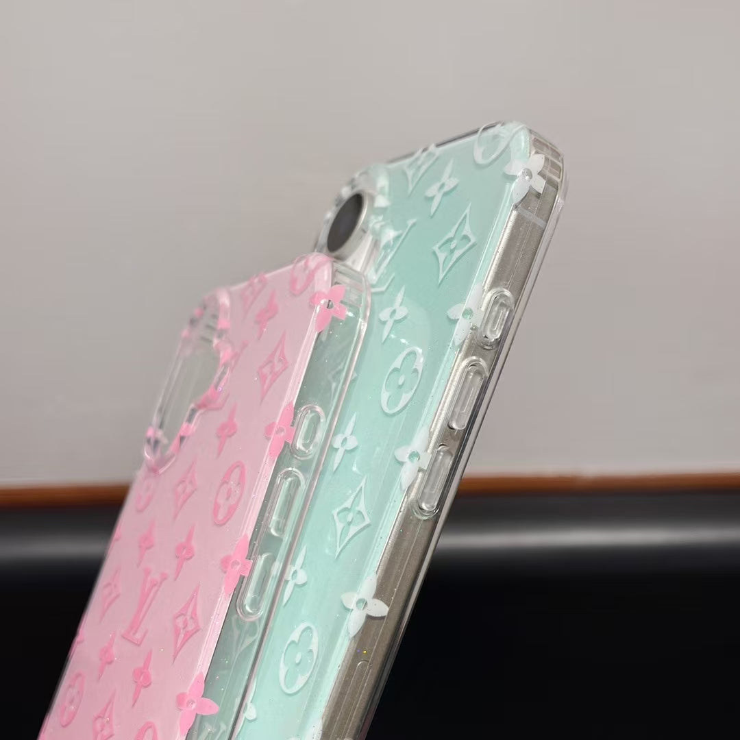 Louis Vuitton-inspired embossed monogram iPhone 16 Pro case