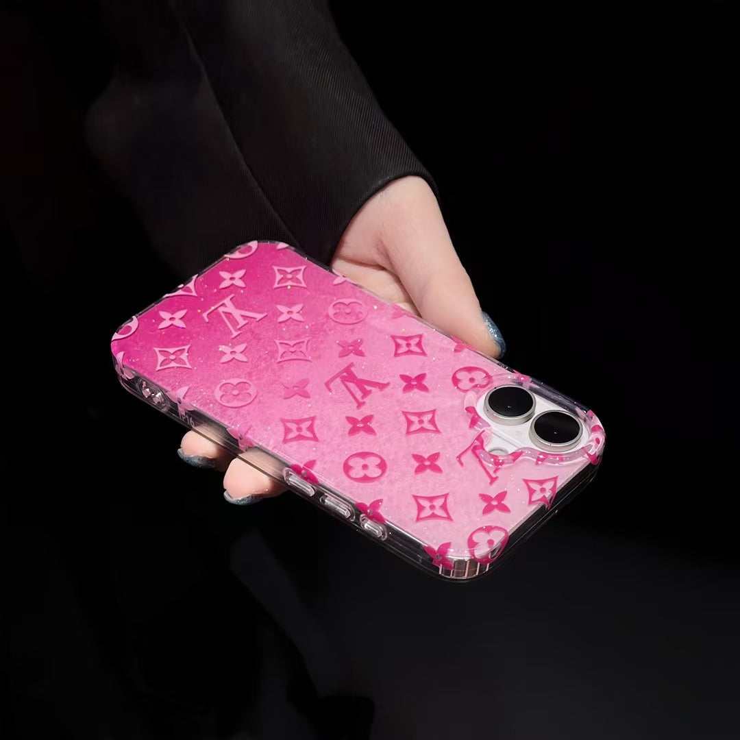 Louis Vuitton-inspired embossed monogram iPhone 16 Pro case