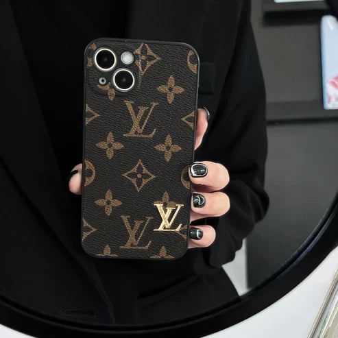 Louis Vuitton-inspired iPhone case with camera protection