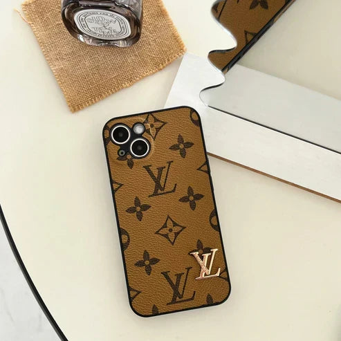 Louis Vuitton-inspired iPhone case with camera protection