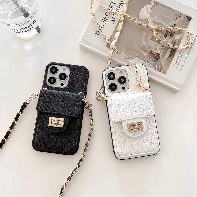 Purse iPhone case with crossbody strap