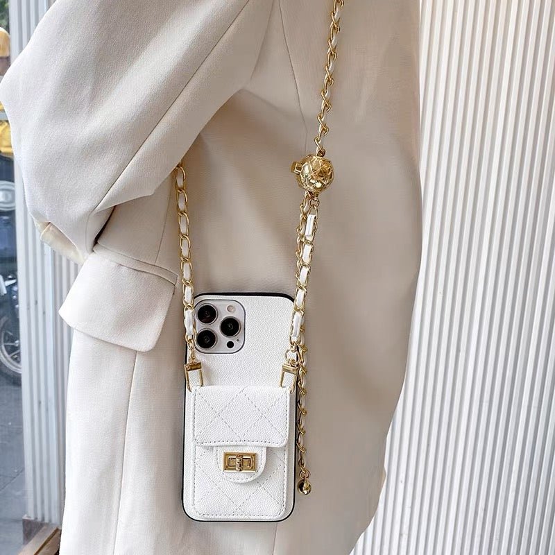 Purse iPhone case with crossbody strap