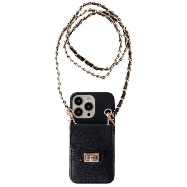 Purse iPhone case with crossbody strap