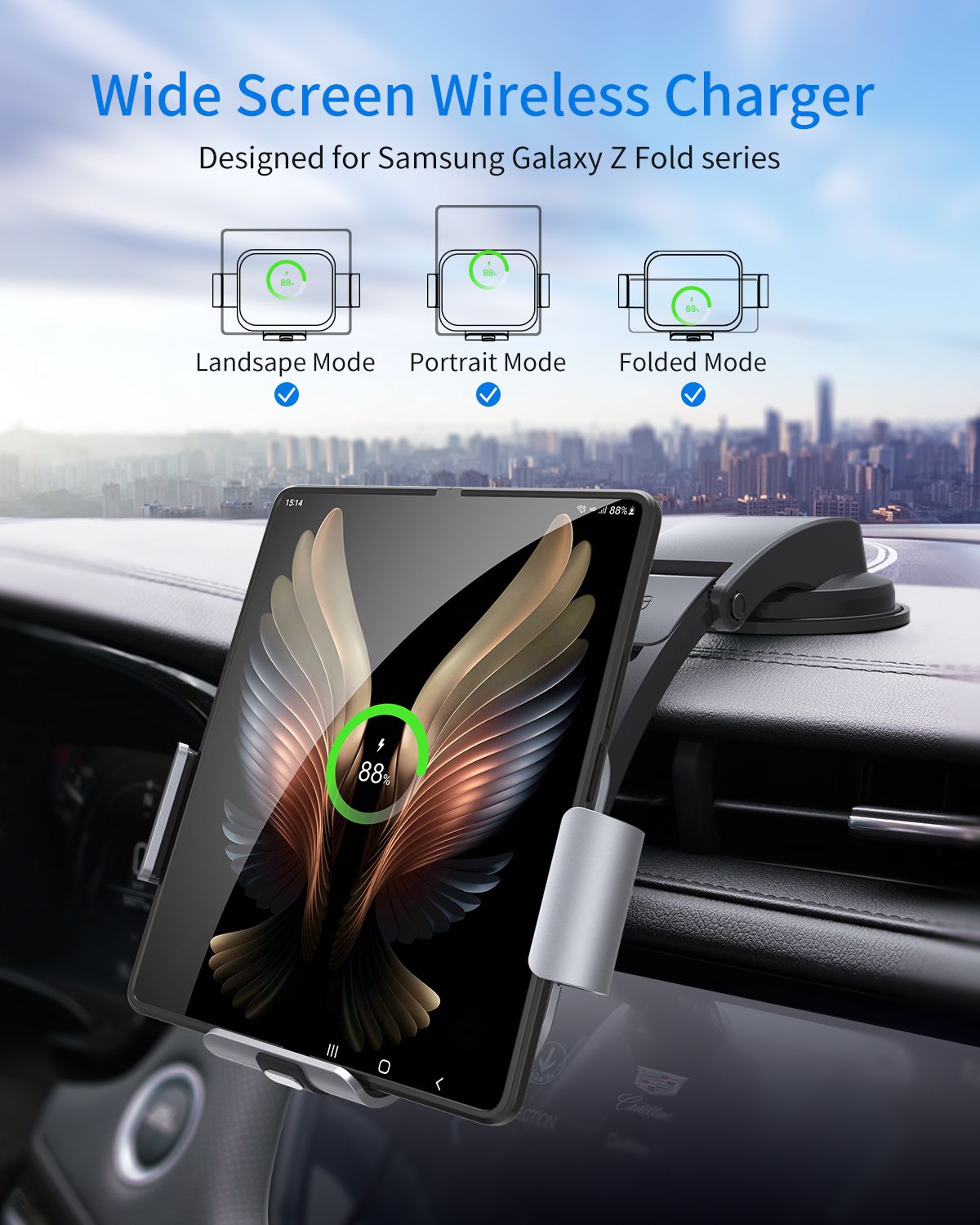 Dual coil wireless car charger