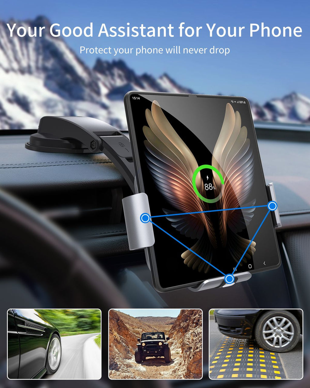 Dual coil wireless car charger