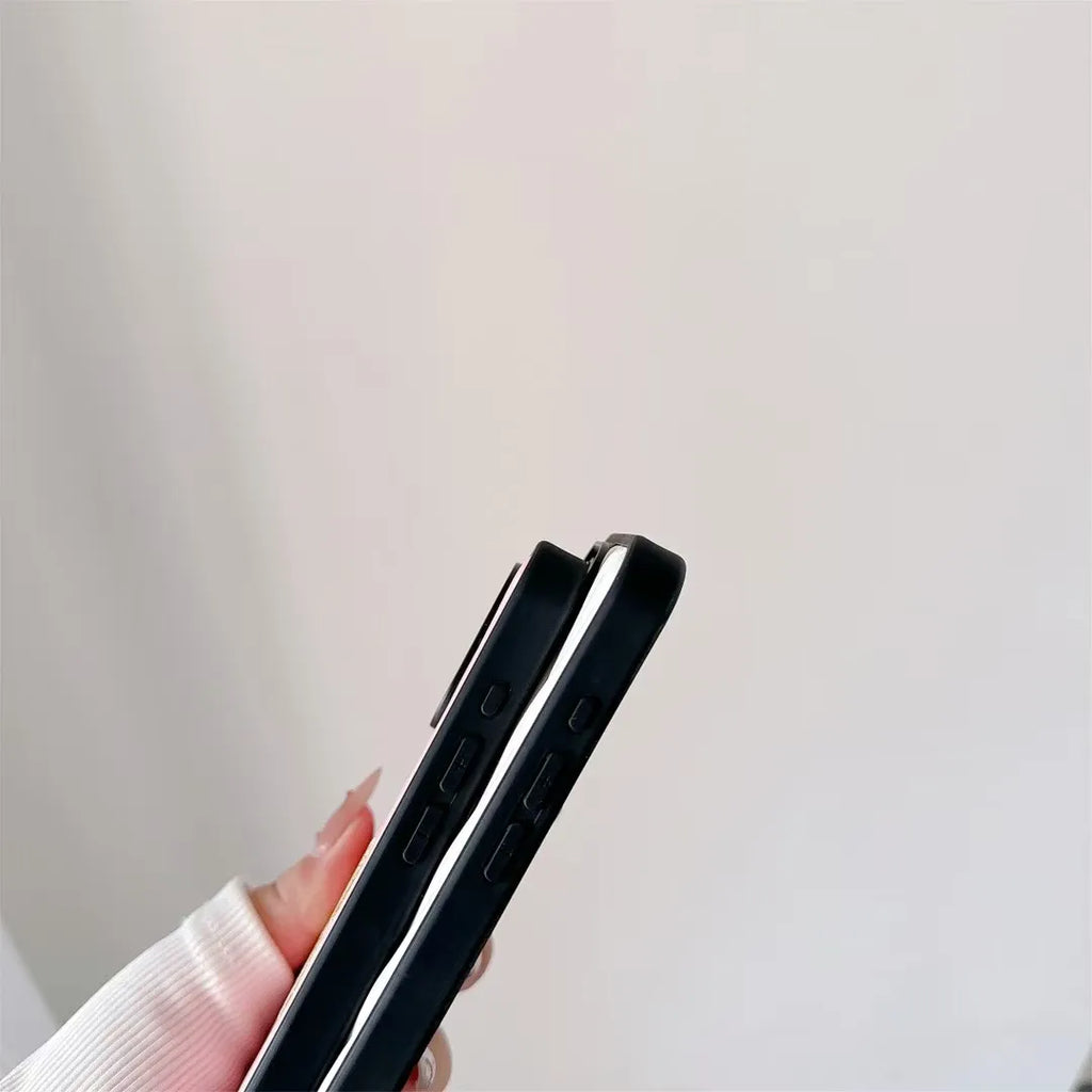 Miu Miu-inspired textured phone case with letter detail
