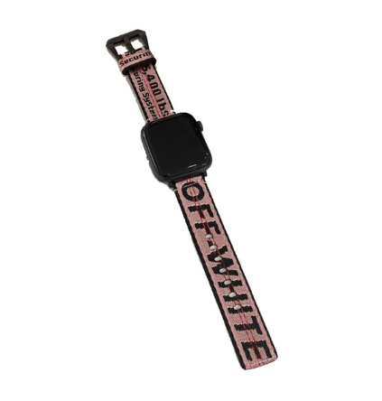 Fendi-inspired graphic print Apple Watch band