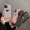 Prada-inspired geometric pattern case for iPhone 14 Pro Max