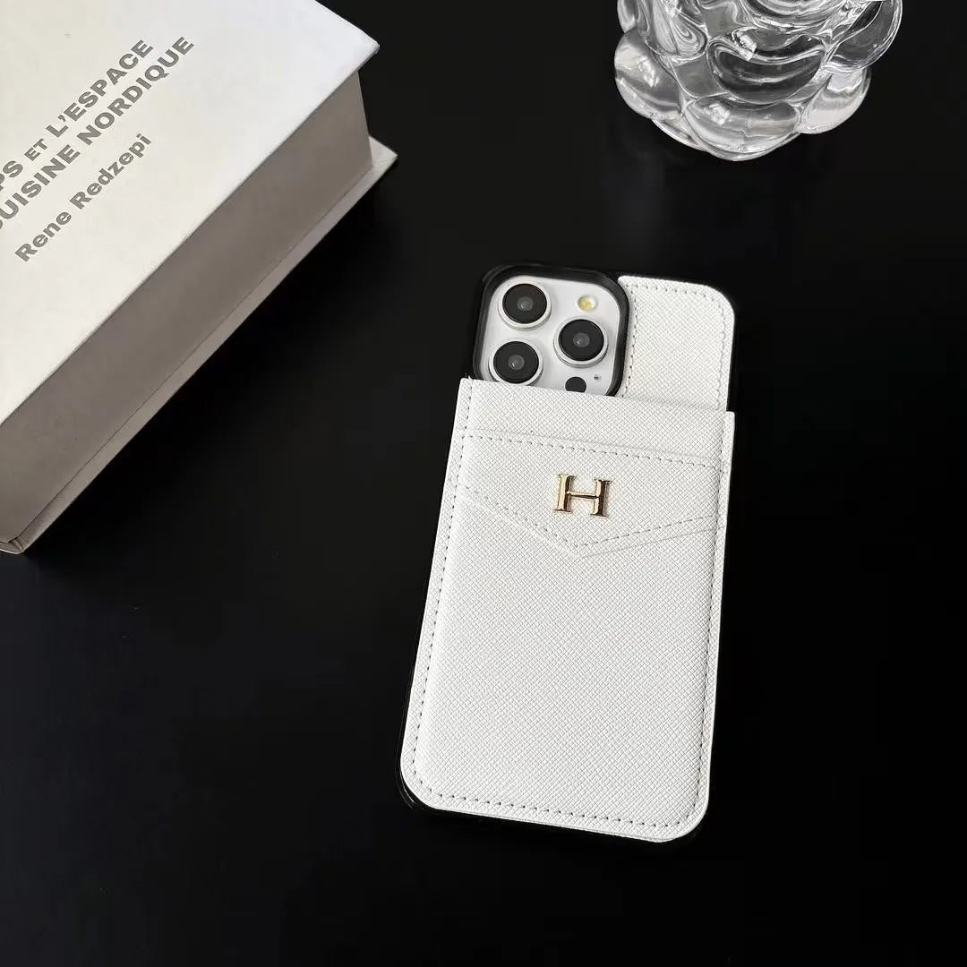 Gucci-inspired minimal iPhone 13 case with metal detail
