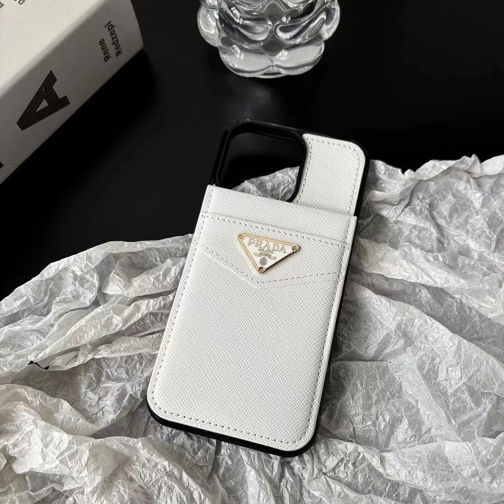 Gucci-inspired minimal iPhone 13 case with metal detail