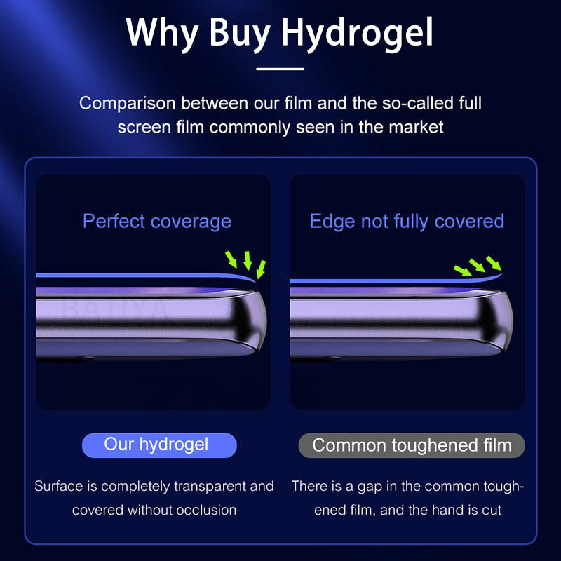 Hydrogel screen shield for Samsung