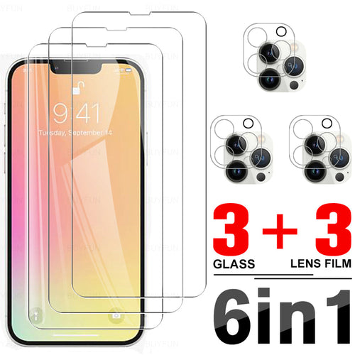 6-in-1 tempered glass protector for iPhone 13 Pro Max