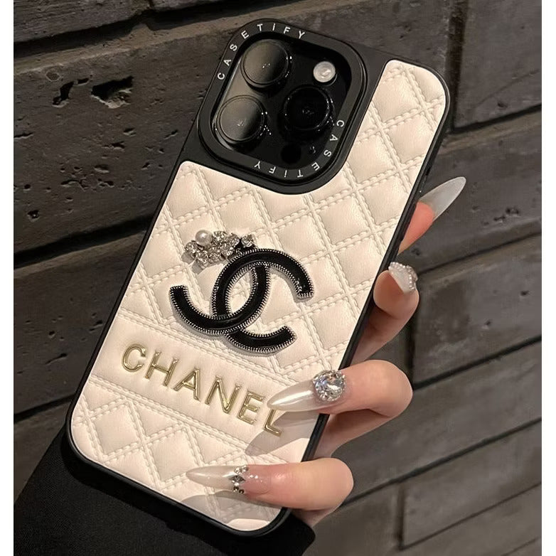Chanel-inspired case for iPhone 16 15 14