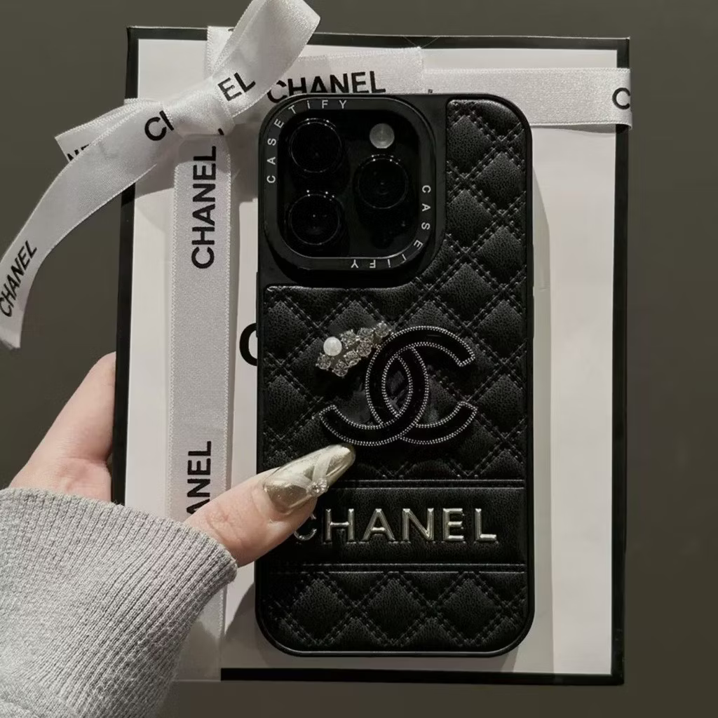 Chanel-inspired case for iPhone 16 15 14