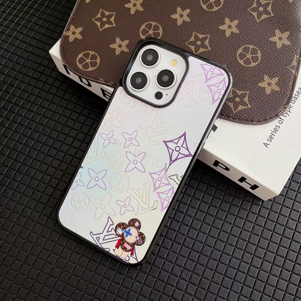 Louis Vuitton-inspired light monogram print iPhone case